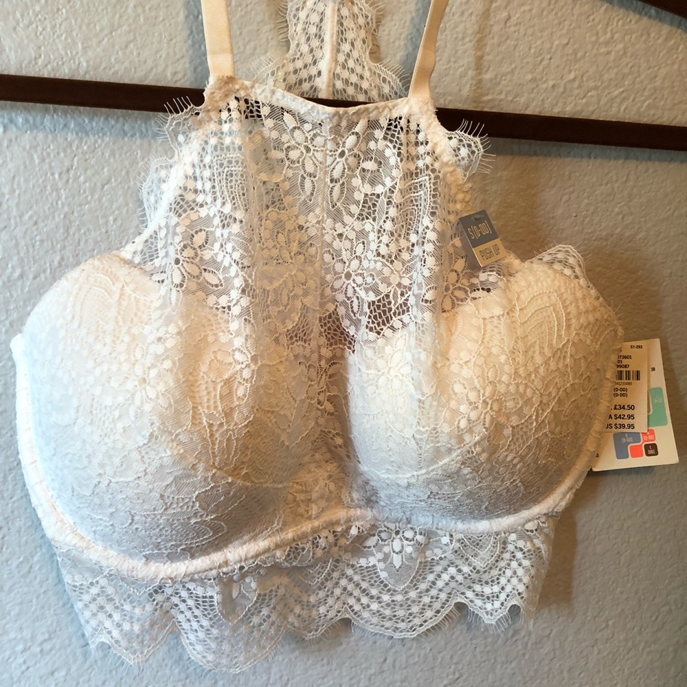PINK lace bralette